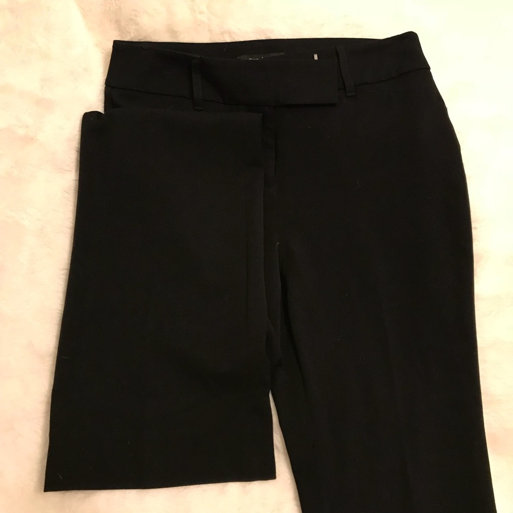 WHBM Black Flare Leg Pants